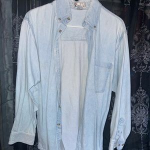 Light wash denim shirt